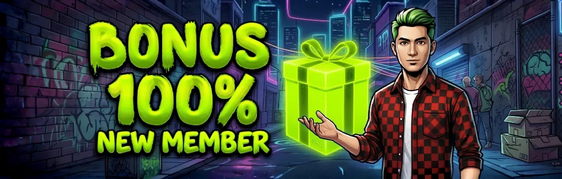 Bonus New Member 100%