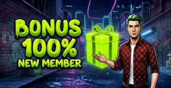 Bonus New Member 100%